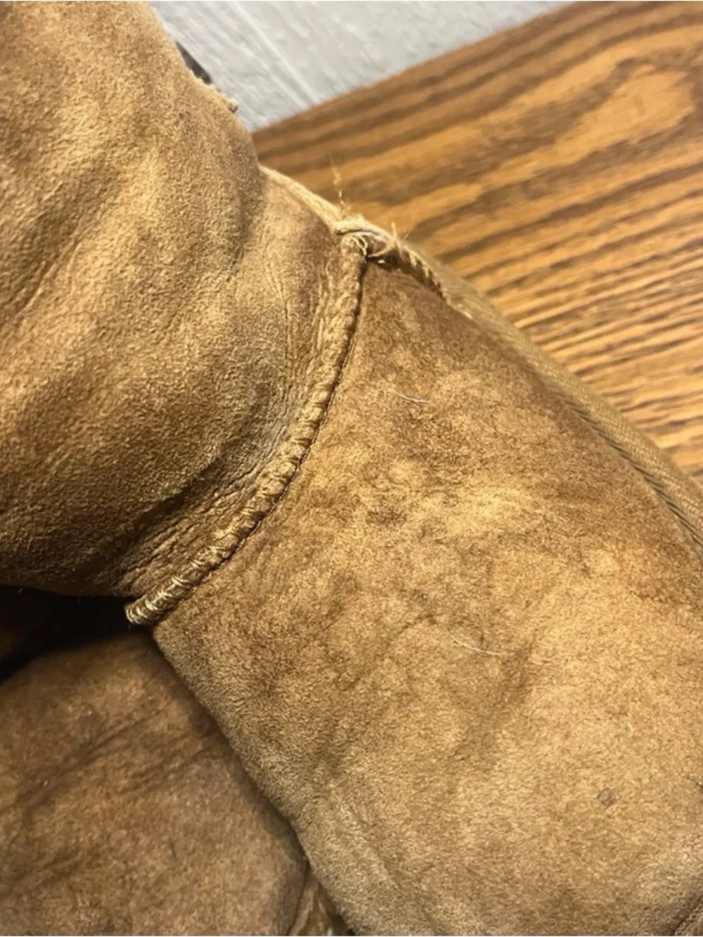 UGG Toddler Size 8 Bailey Bow II Double Ribbon Suede Boots Chestnut Brown